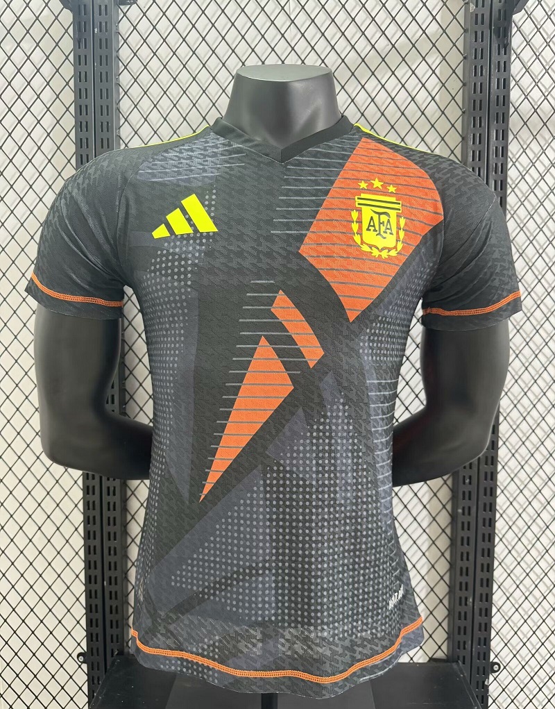 AAA Quality Argentina 2024 GK Black Soccer Jersey(Player)